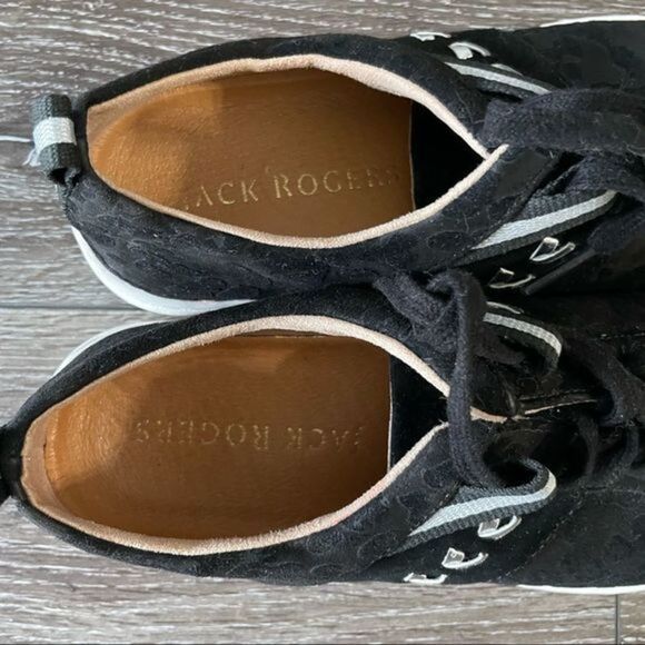 Jack Rogers Ainsley Black Fabric Sneakers Size 40 (9.5) - Picture 4 of 9